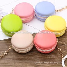 promotional sweet color Macaron plastic keychain manufacturers